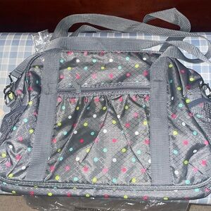Thirty-one Gray Confetti Dot All-In Tote